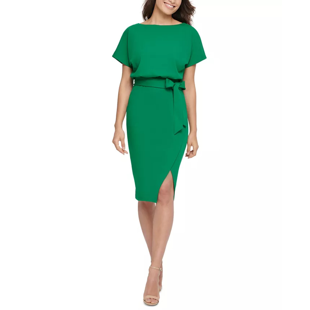 KENSIE Blouson Wrap Dress | 2